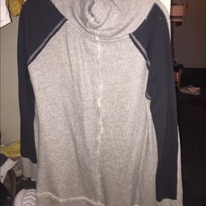 Cool neck off the shoulder sweater